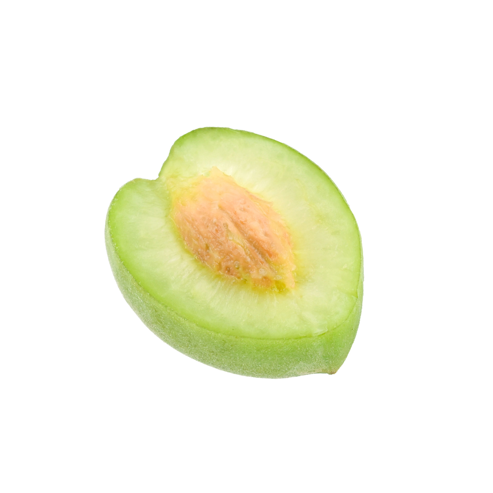 Detail čerstvého ovoce Green plum použitého v 1kg balení